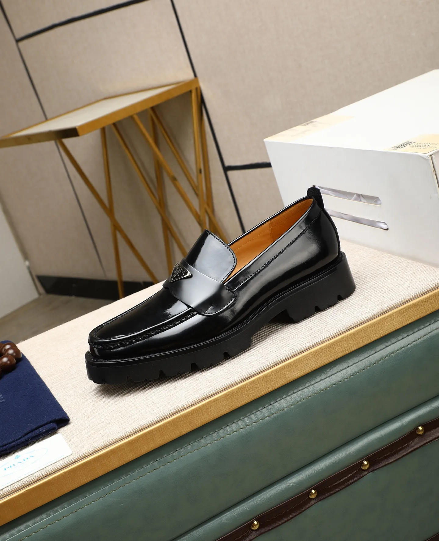 Men's men's shoes 💰540 (water-dyed cow leather) 📛📛PRADA high-end 20 counter latest model formal business leather shoes 👔 original version of the highest quality! Imported from Italy🇮🇹First layer calfskin fabric➕Cowhide lining Original outsole Formal size: 38➖45